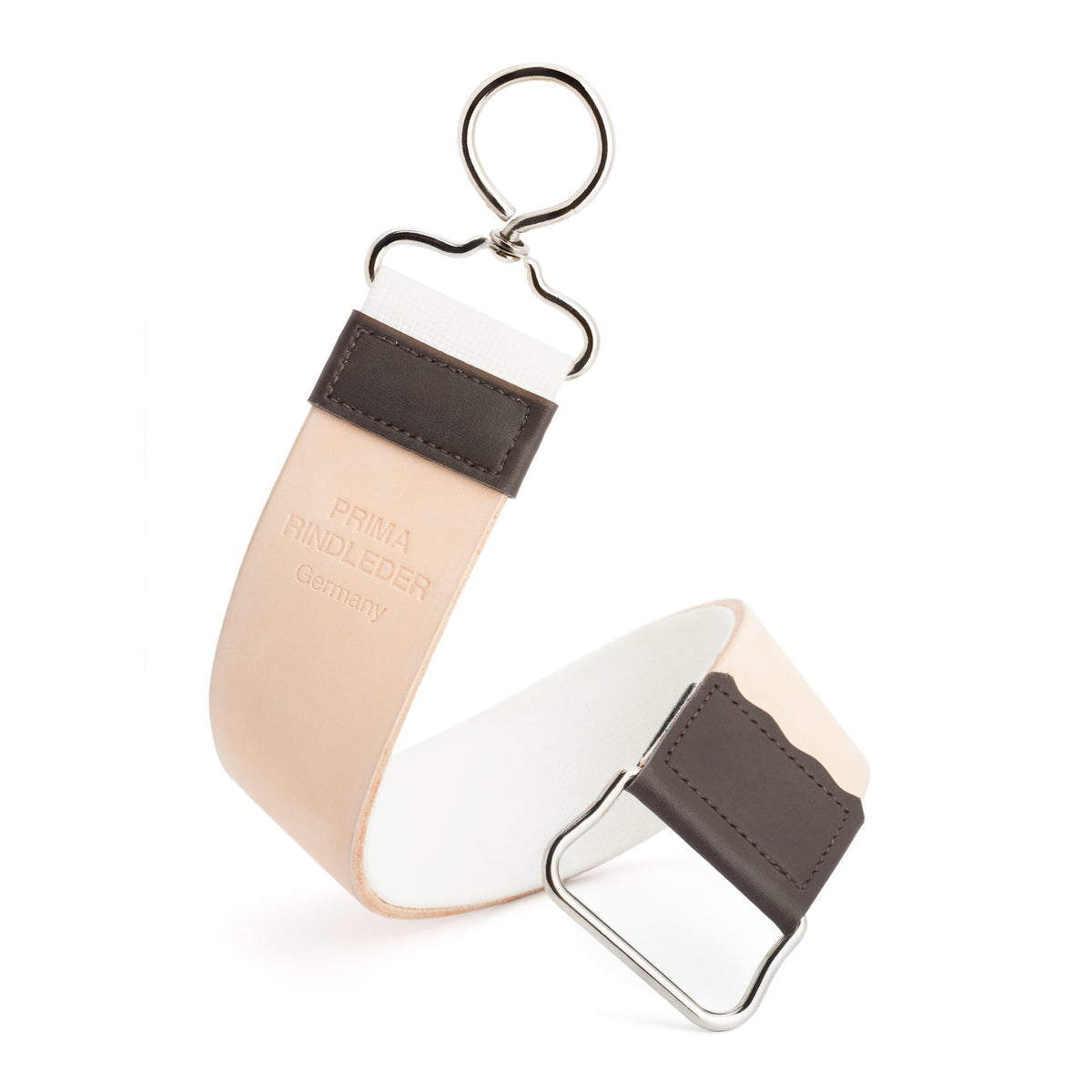 MÜHLE ACCESORIES - Leather razor strop, with nickel-plated end loops
