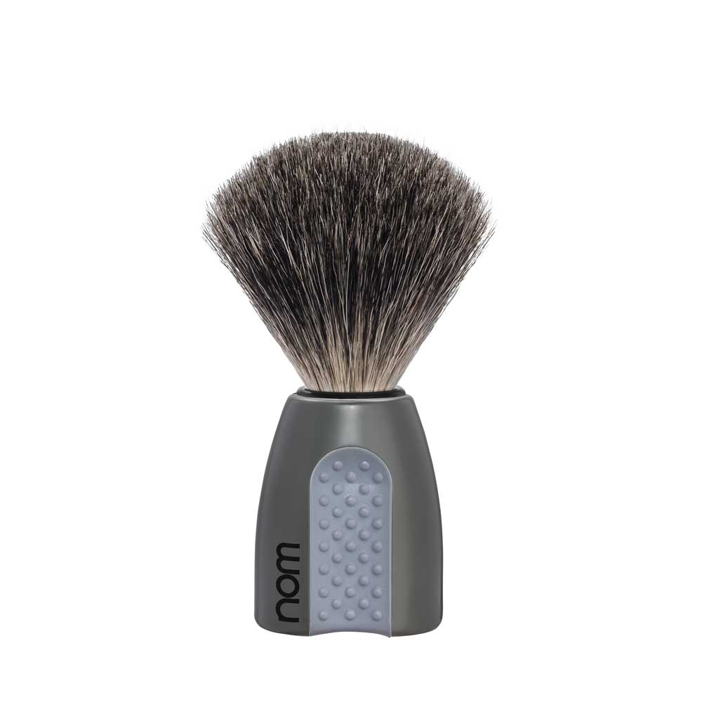nom ERIK, Plastic Grey, Shaving Brush