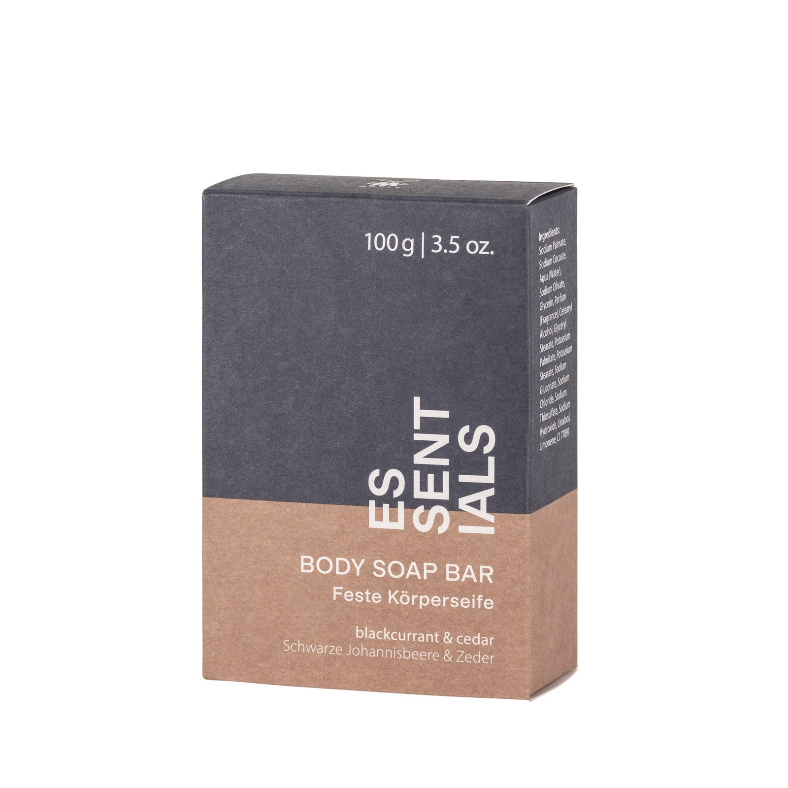 ESSENTIALS Body Soap Bar – Blackcurrant & Cedar