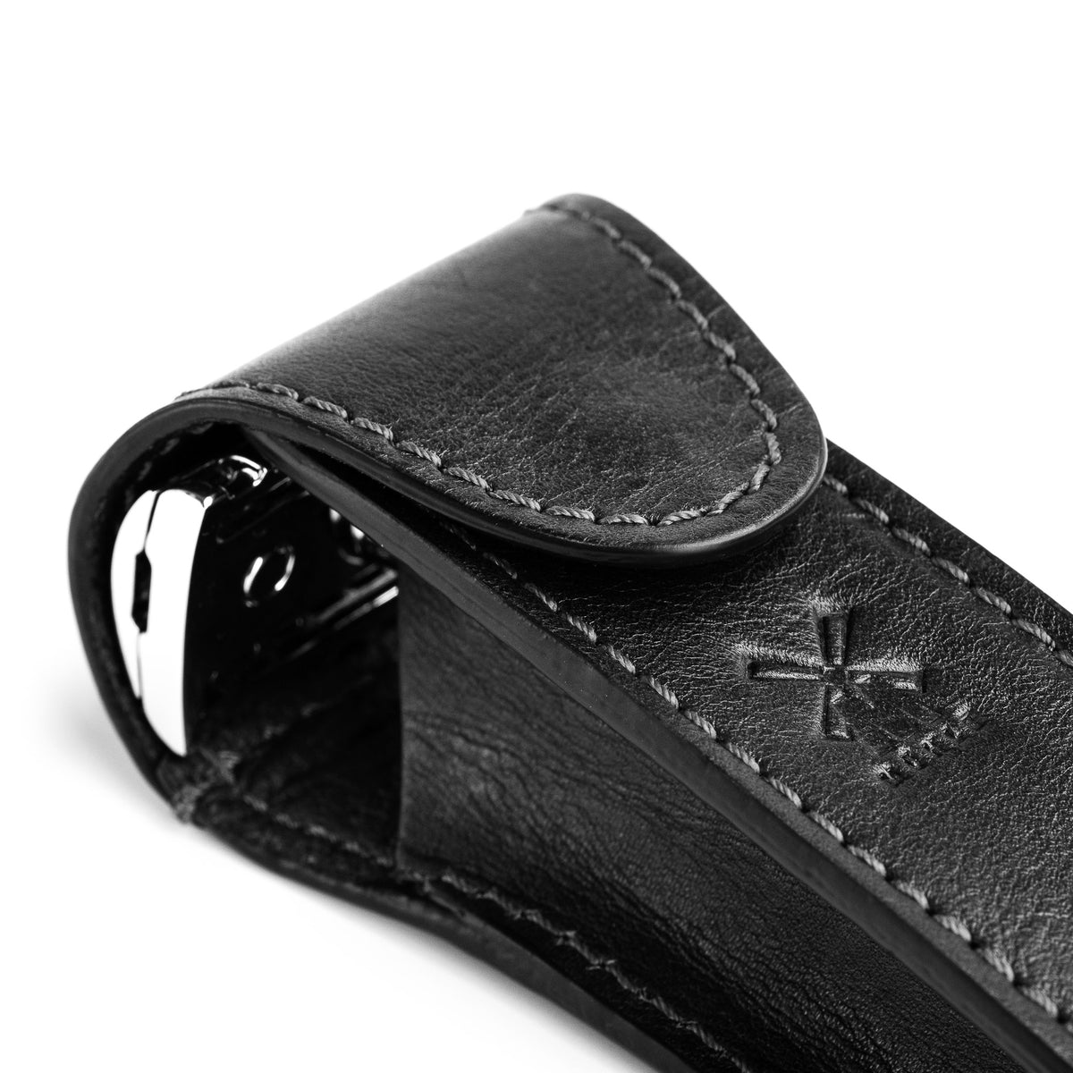TRAVEL - Leather Pouch for Traditional Safety Razor