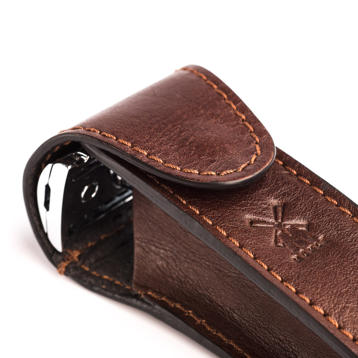 TRAVEL - Leather Pouch for Traditional Safety Razor