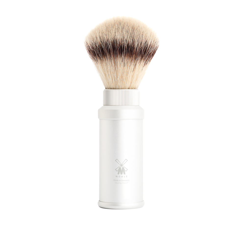 TRAVEL - Anodised Aluminium Shaving Brush