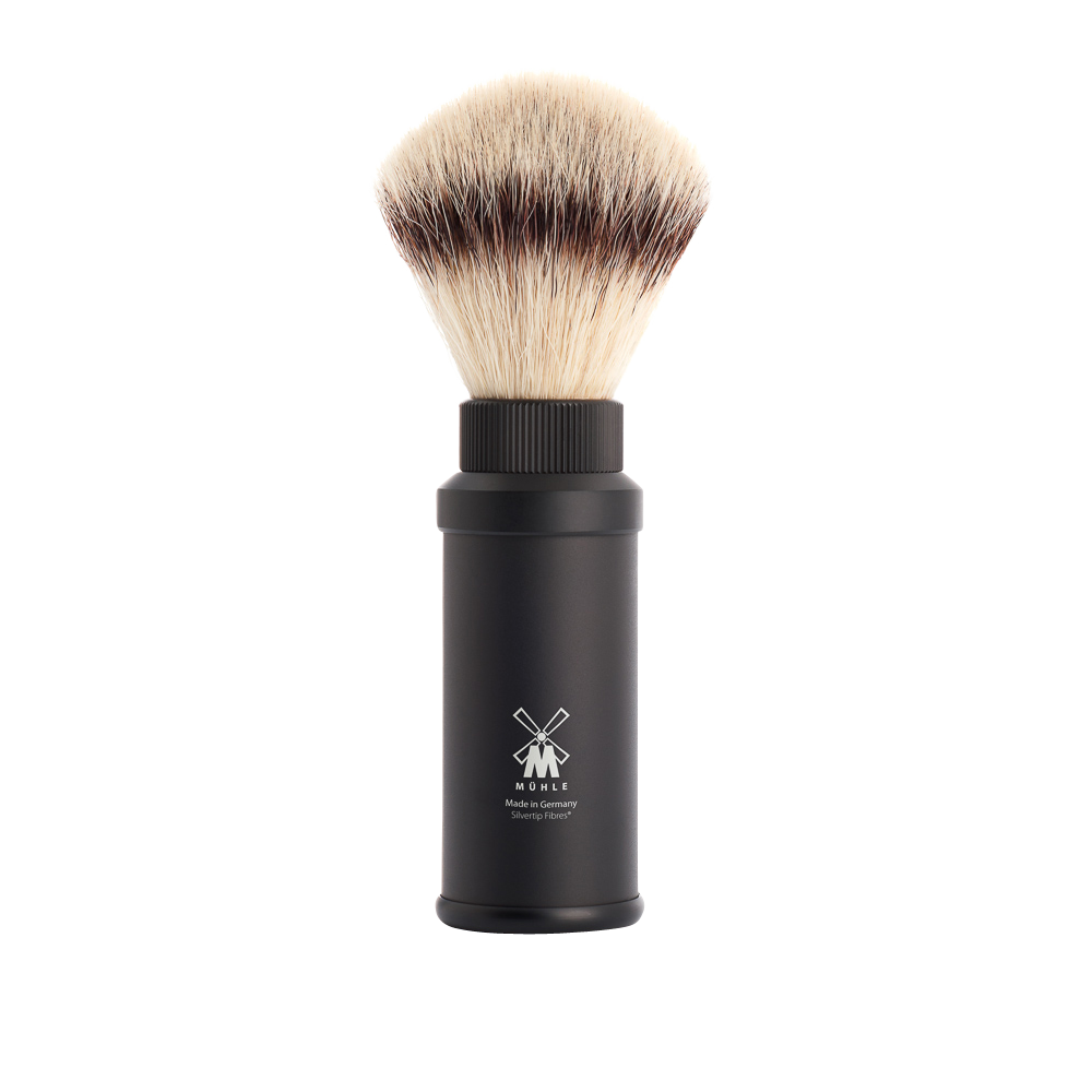 TRAVEL - Anodised Aluminium Shaving Brush