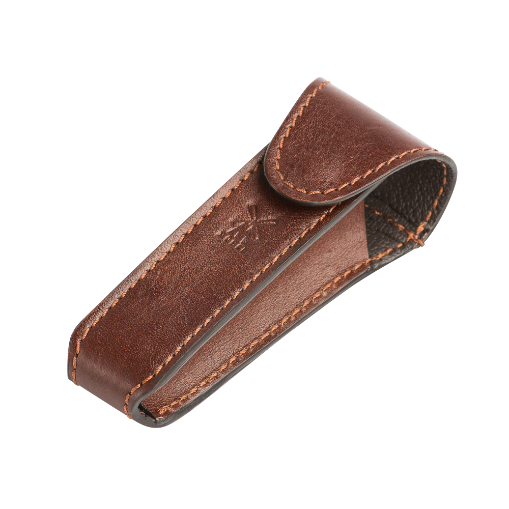 TRAVEL - Leather Pouch for Traditional Safety Razor